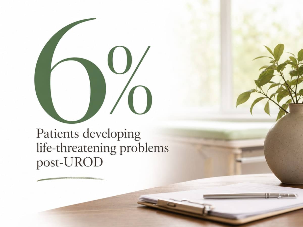 Infographic showing Patients developing life-threatening problems post-UROD