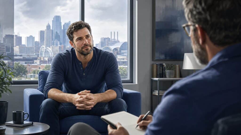Why Men's Addiction Treatment in Kansas City, MO Works Featured Image