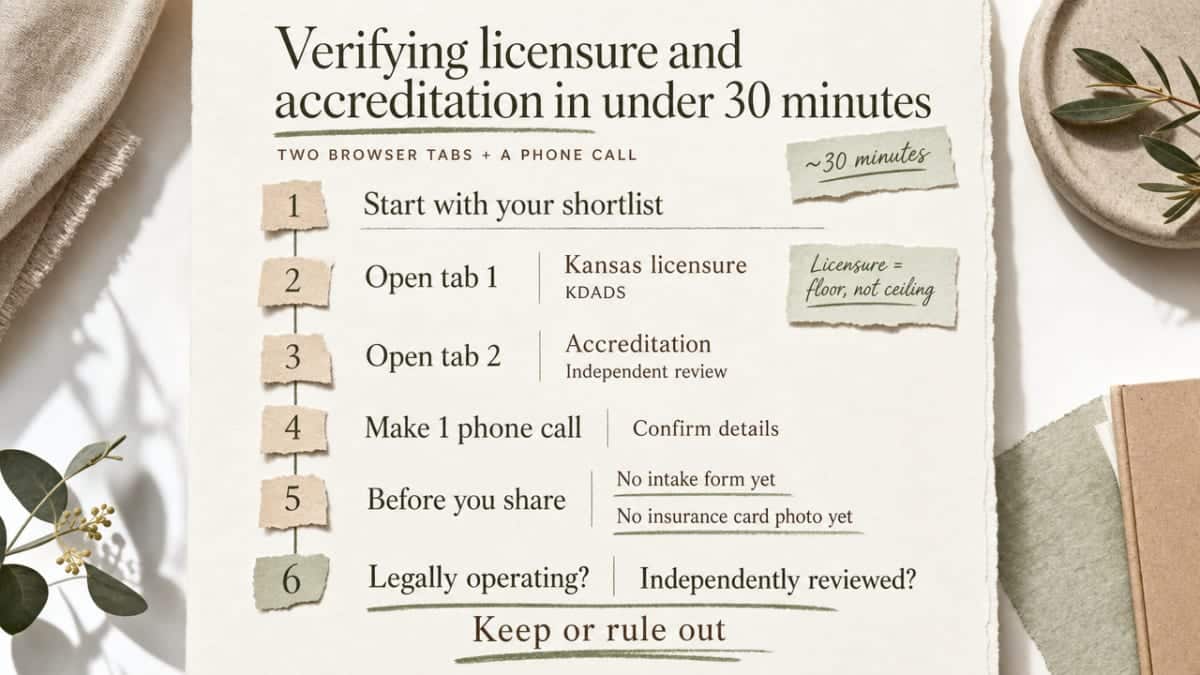 Show the concrete verification workflow described in the section so readers can act on it quickly